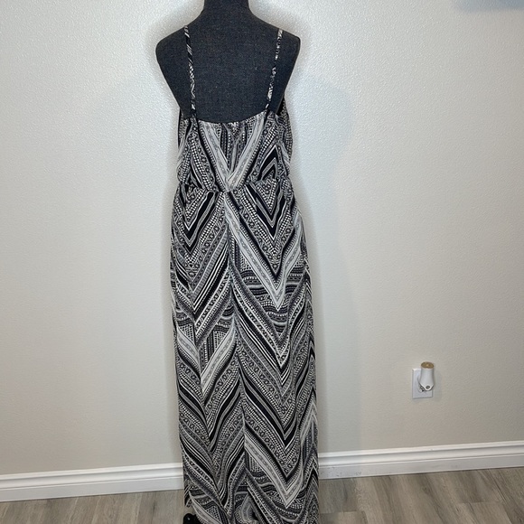 Bailey Blue Aztec Print Boho Maxi Dress XL - Picture 7 of 8